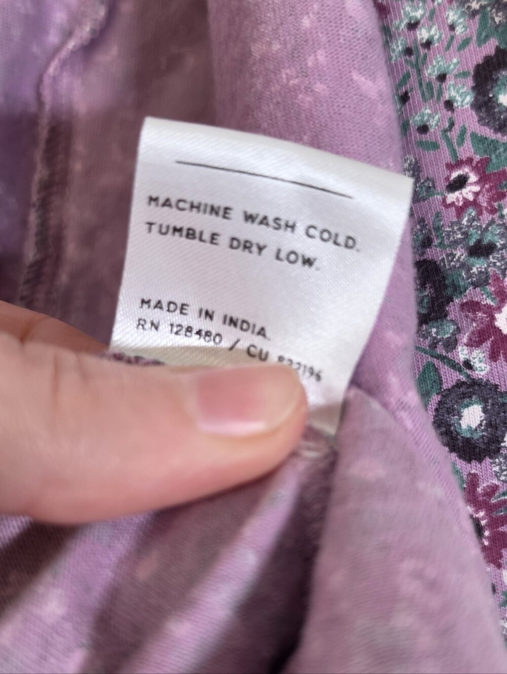 Pact Floral Staycation Short Robe M/L - Picture 7 of 7